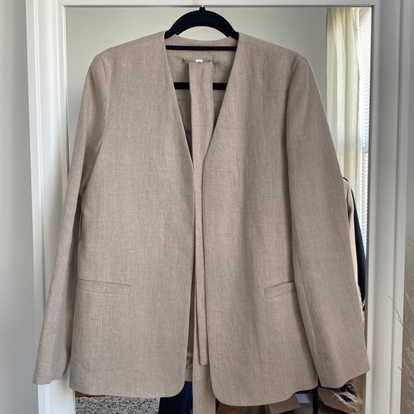 COS Open Front Linen Blazer - Picture 2 of 7